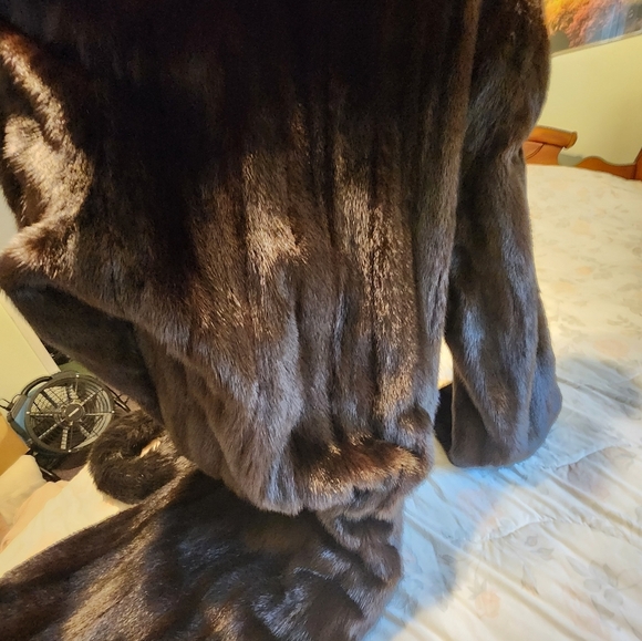 Vintage Full-Length Mink Fur Coat - Picture 5 of 8